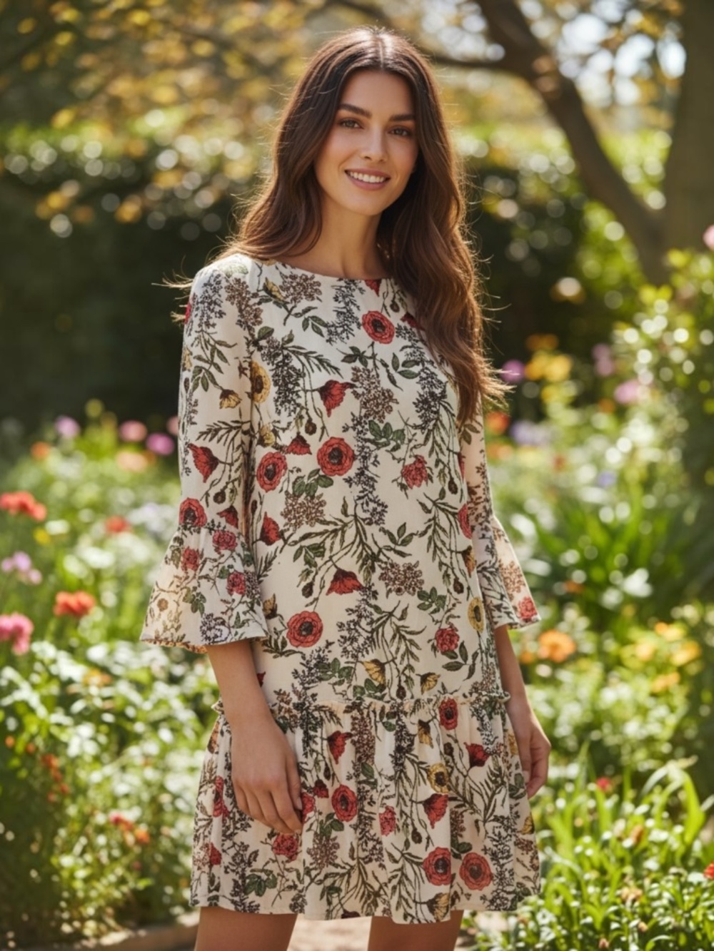 Y2K Nicole Miller Studio Floral Dress